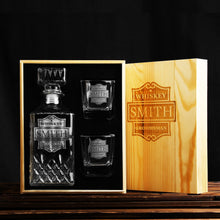 Load image into Gallery viewer, Engraved Whiskey Decanter-Groomsmen Gifts
