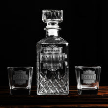 Load image into Gallery viewer, Groomsmen Gifts-Personalized Whiskey Decanter Set
