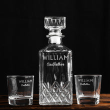 Load image into Gallery viewer, Engraved Whiskey Decanter-Groomsmen Gifts
