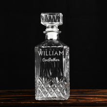 Load image into Gallery viewer, Engraved Whiskey Decanter-Groomsmen Gifts
